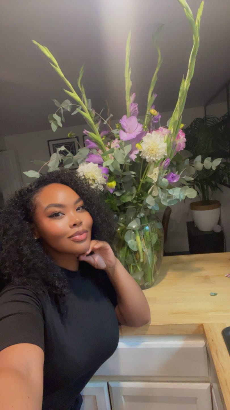 Customer photo review of Sensationnel Instant Up & Down Pony Wrap Half Wig - UD 3