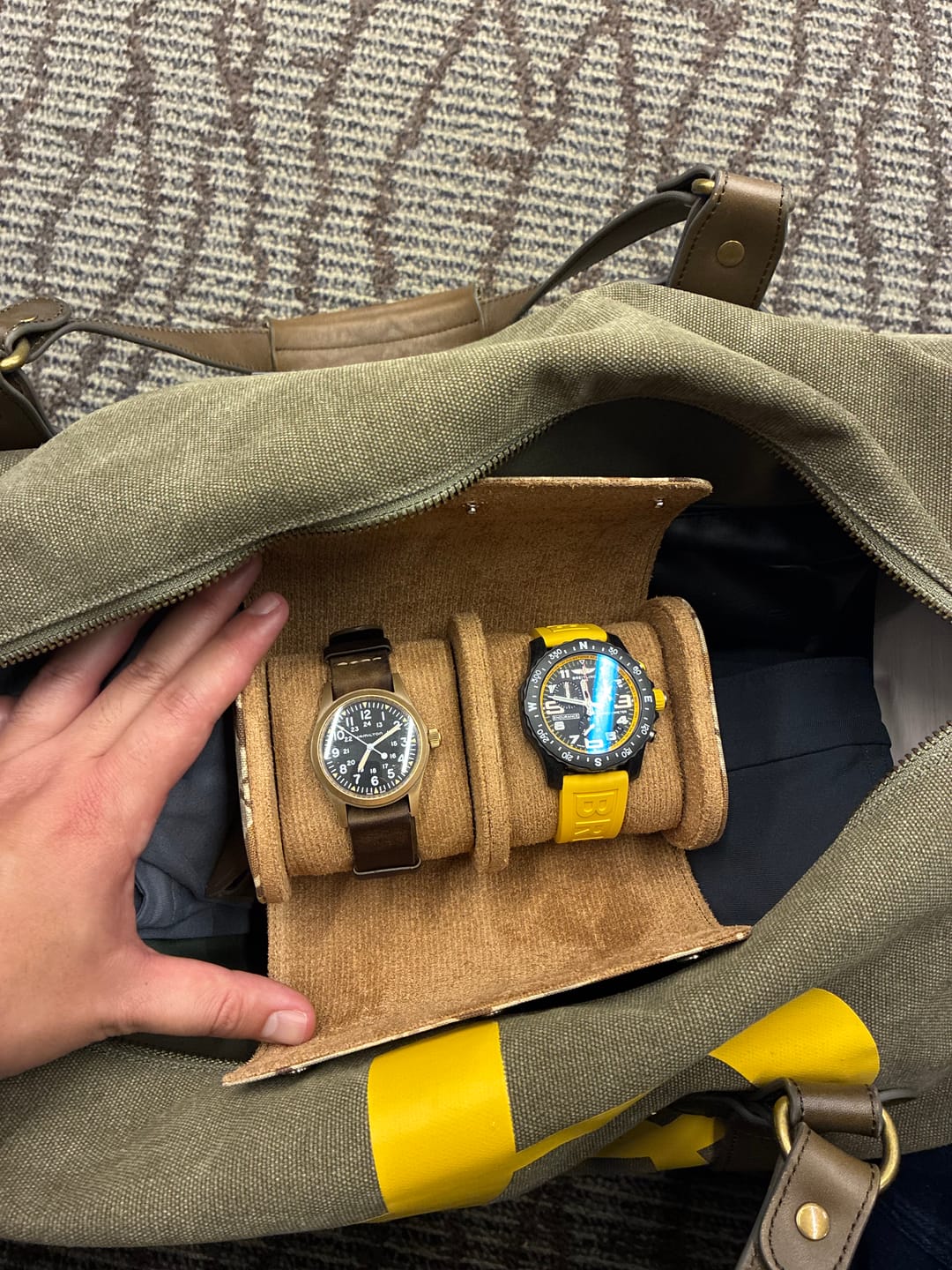 Customer photo review of W.O.E. Watch Tube - Tiger Stripe