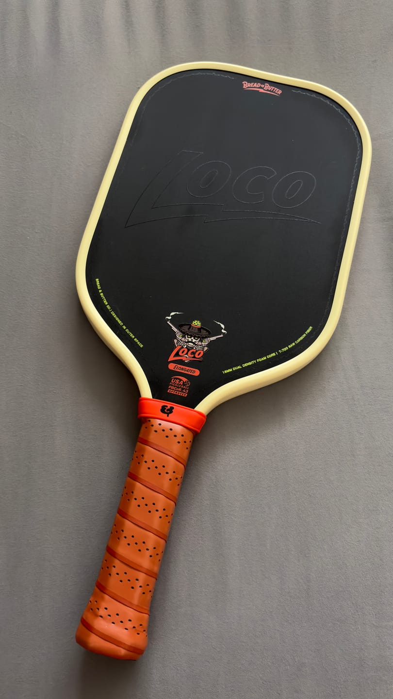Customer photo review of The Loco 16mm Pickleball Paddle Elongated
