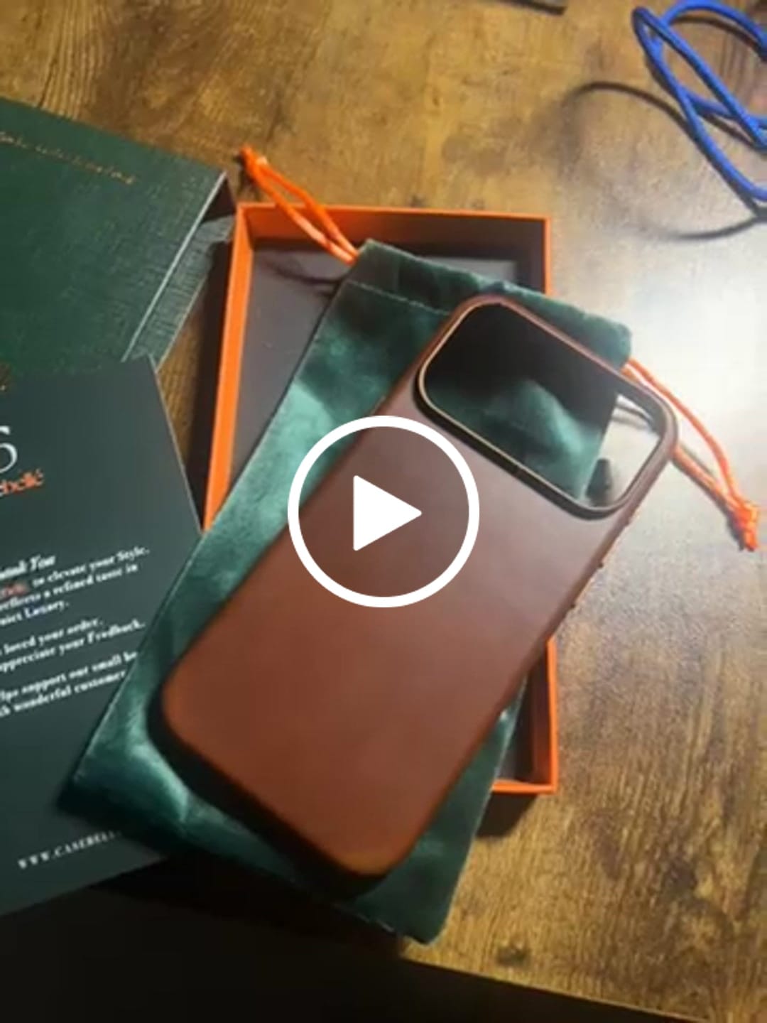 Customer video review of iPhone 18 Pro Max Leather Case - MagSafe - Dark Brown