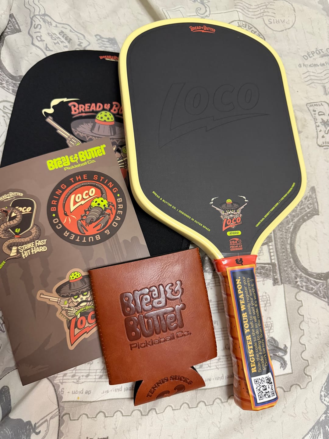 Customer photo review of The Loco 16mm Pickleball Paddle Hybrid