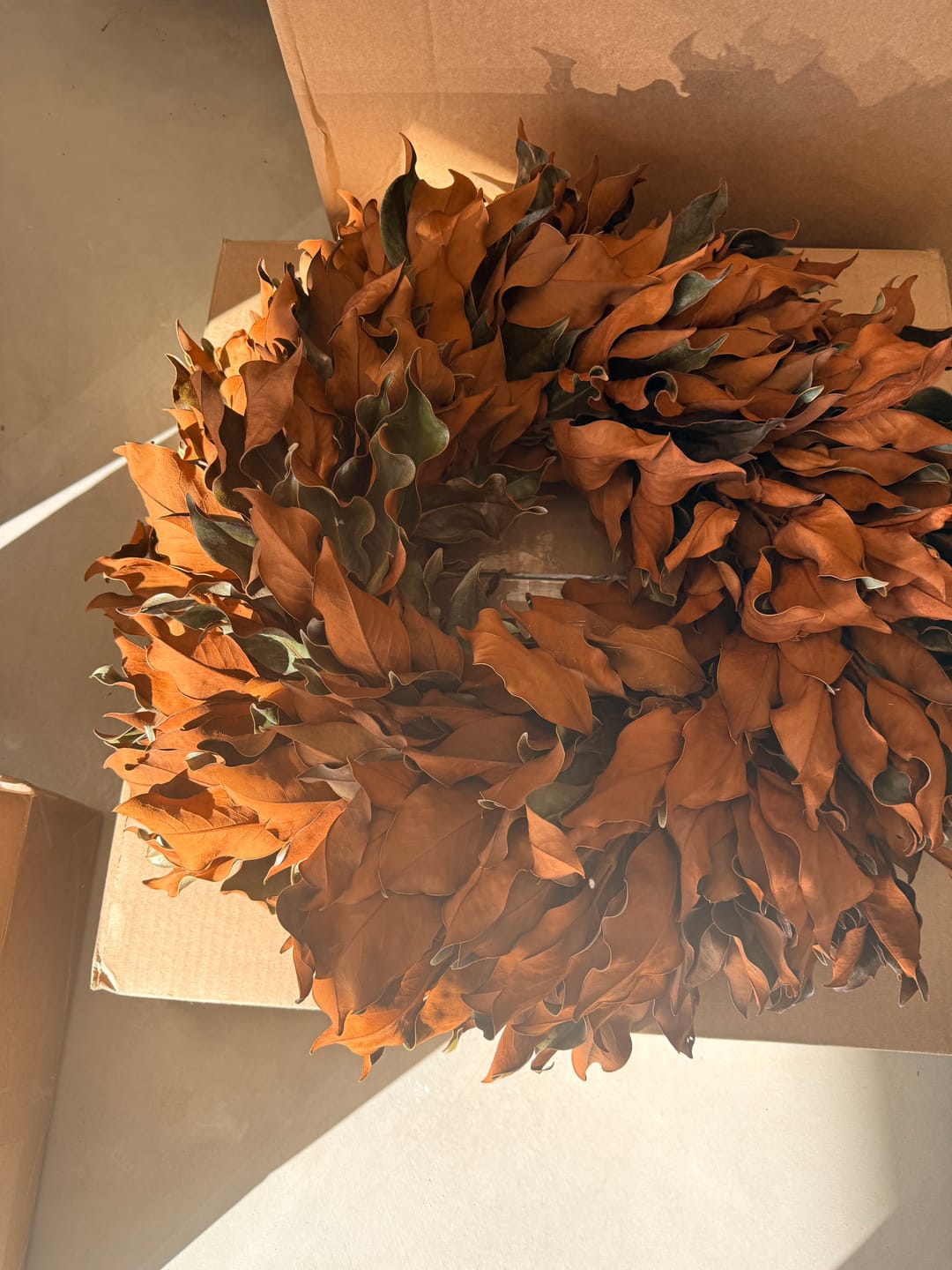 Customer photo review of Fresh Magnolia 28″ Wreath