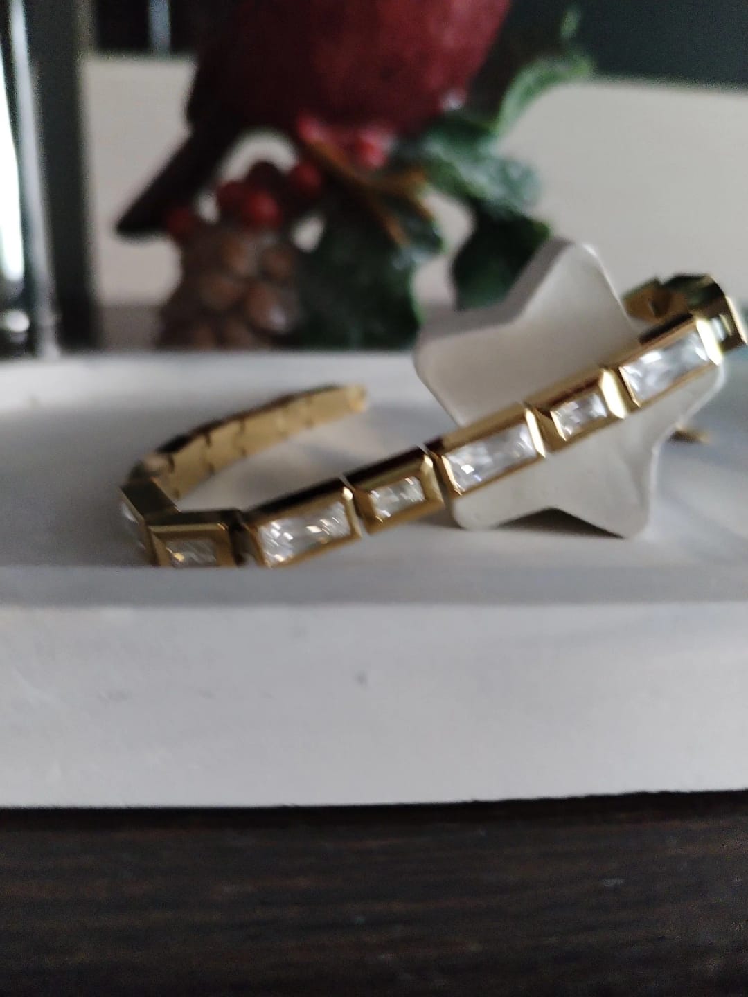 Customer photo review of Frame Zirconia Link Bracelet
