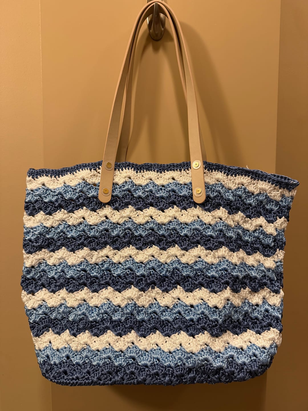 Customer photo review of Seabreaze Wave Tote Crochet Kit