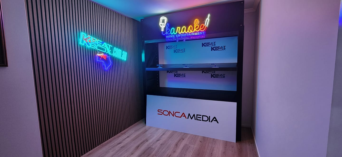 Customer photo review of KBEAT BOX | LED Neon Sign