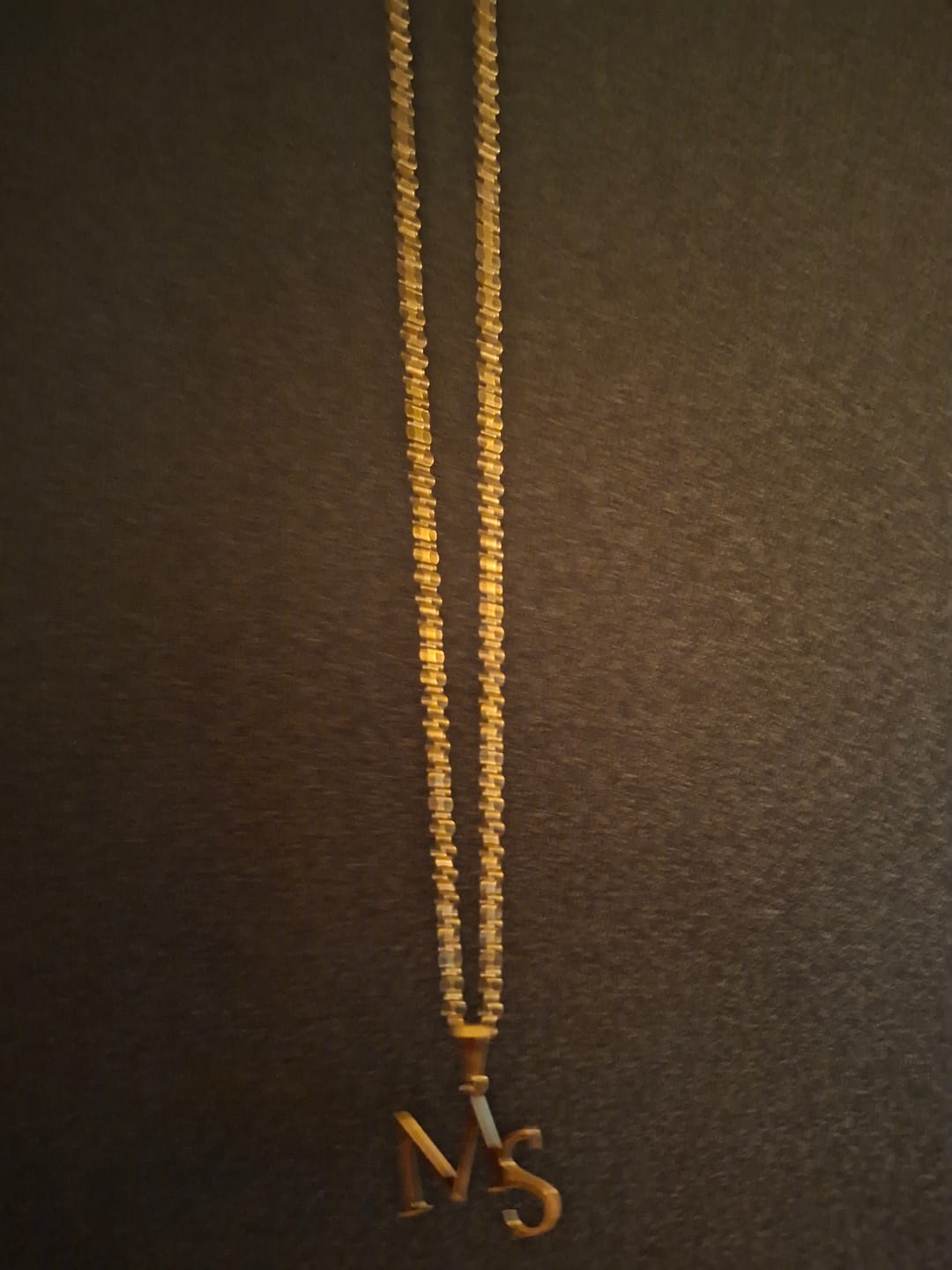 Customer photo review of Personalisierte Halskette mit Doppel-Initialen