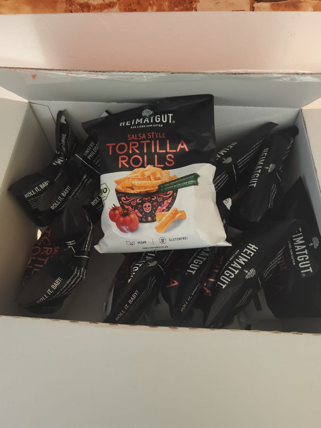 Customer photo review of Bio Tortilla Rolls Salsa Style