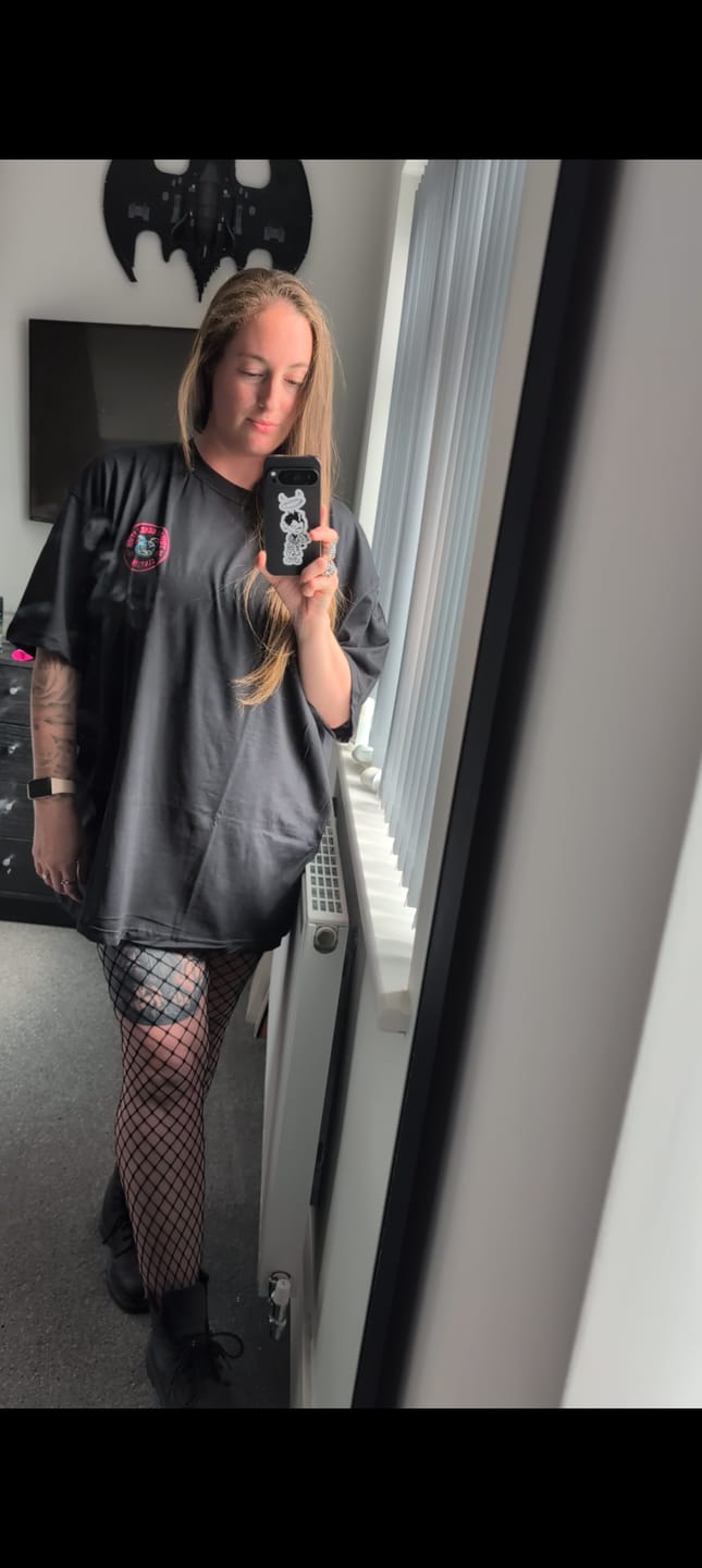 Customer photo review of Psycho Teddy Oversized T-shirt