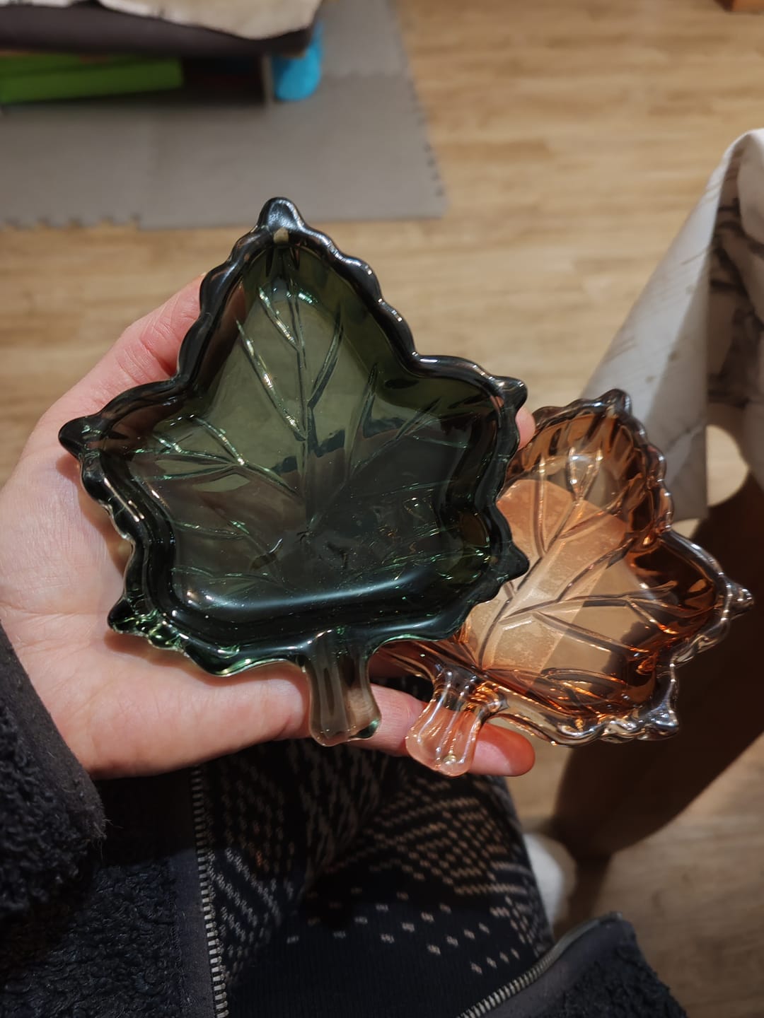 Customer photo review of Schmuckschale Ahornblatt in Herbstfarben
