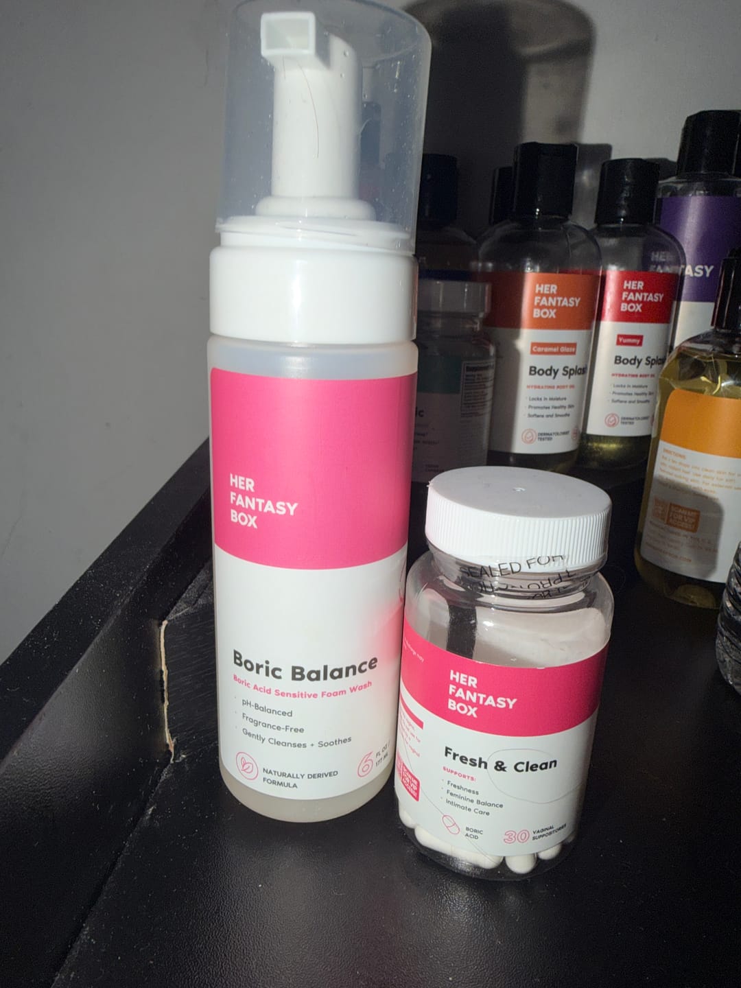 Customer photo review of The Fresh & Clean Kit - Boric Acid Vaginal Wash & Suppository Duo