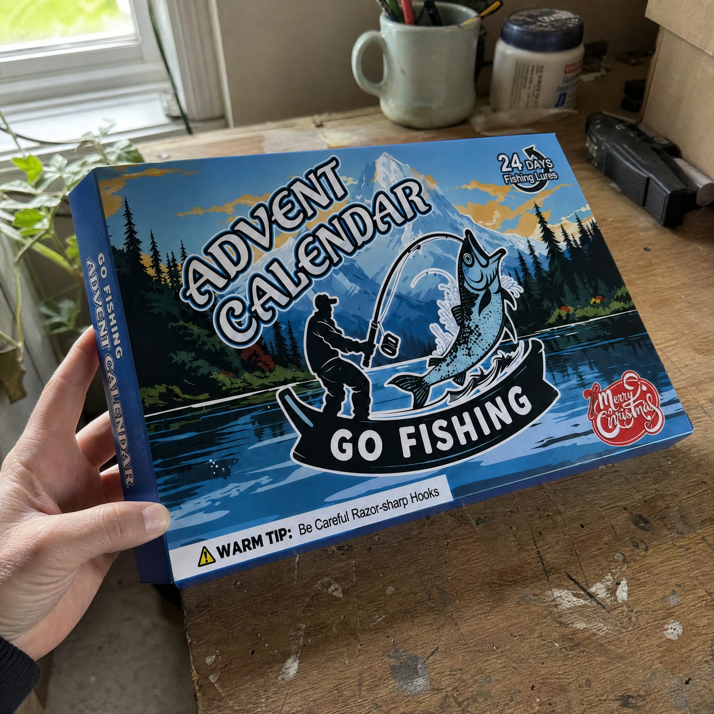 Customer photo review of Calendario de Adviento Pesca