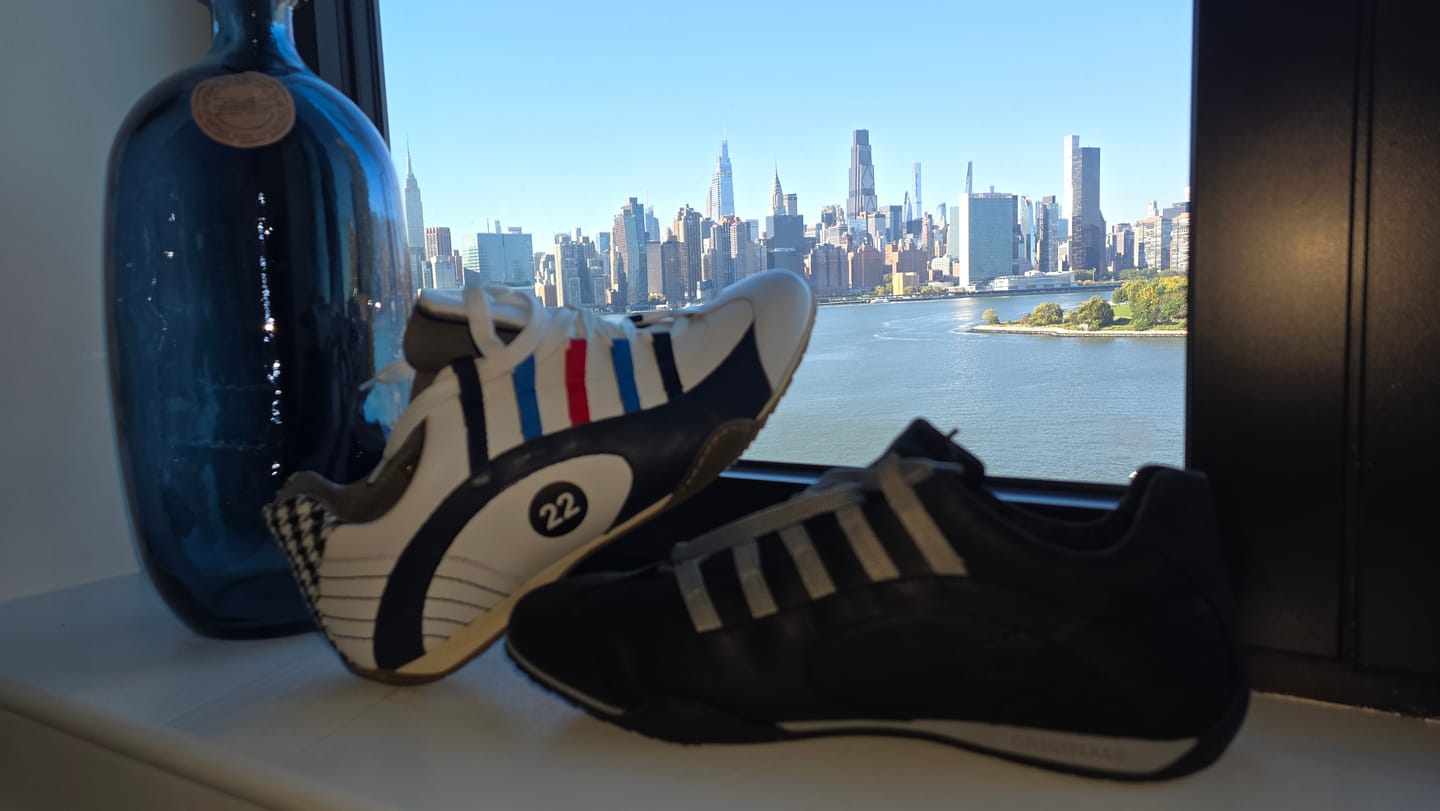 Customer photo review of Men's Racing Sneaker in Vintage Orange