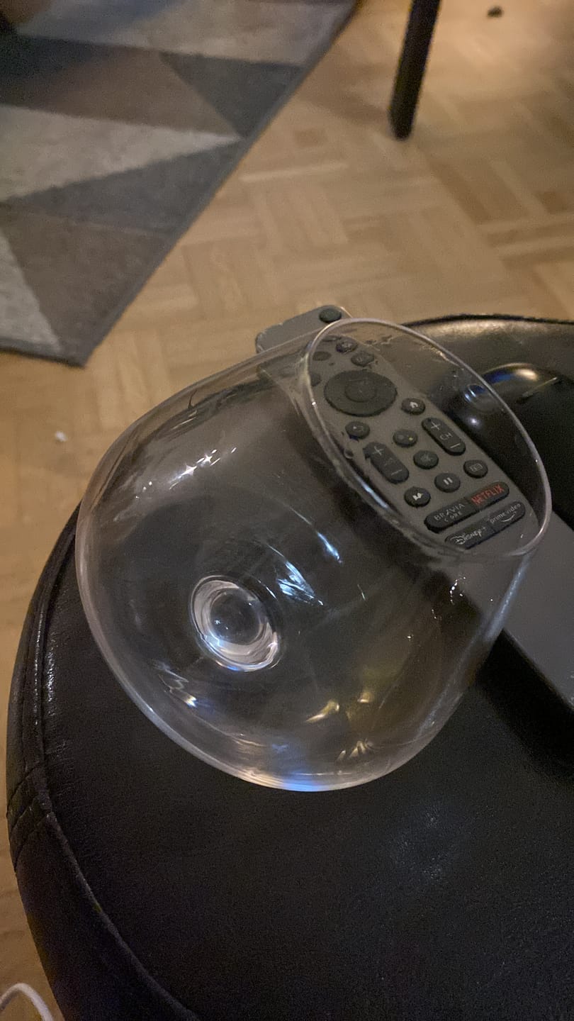 Customer photo review of Aequilibrium Wine Glass