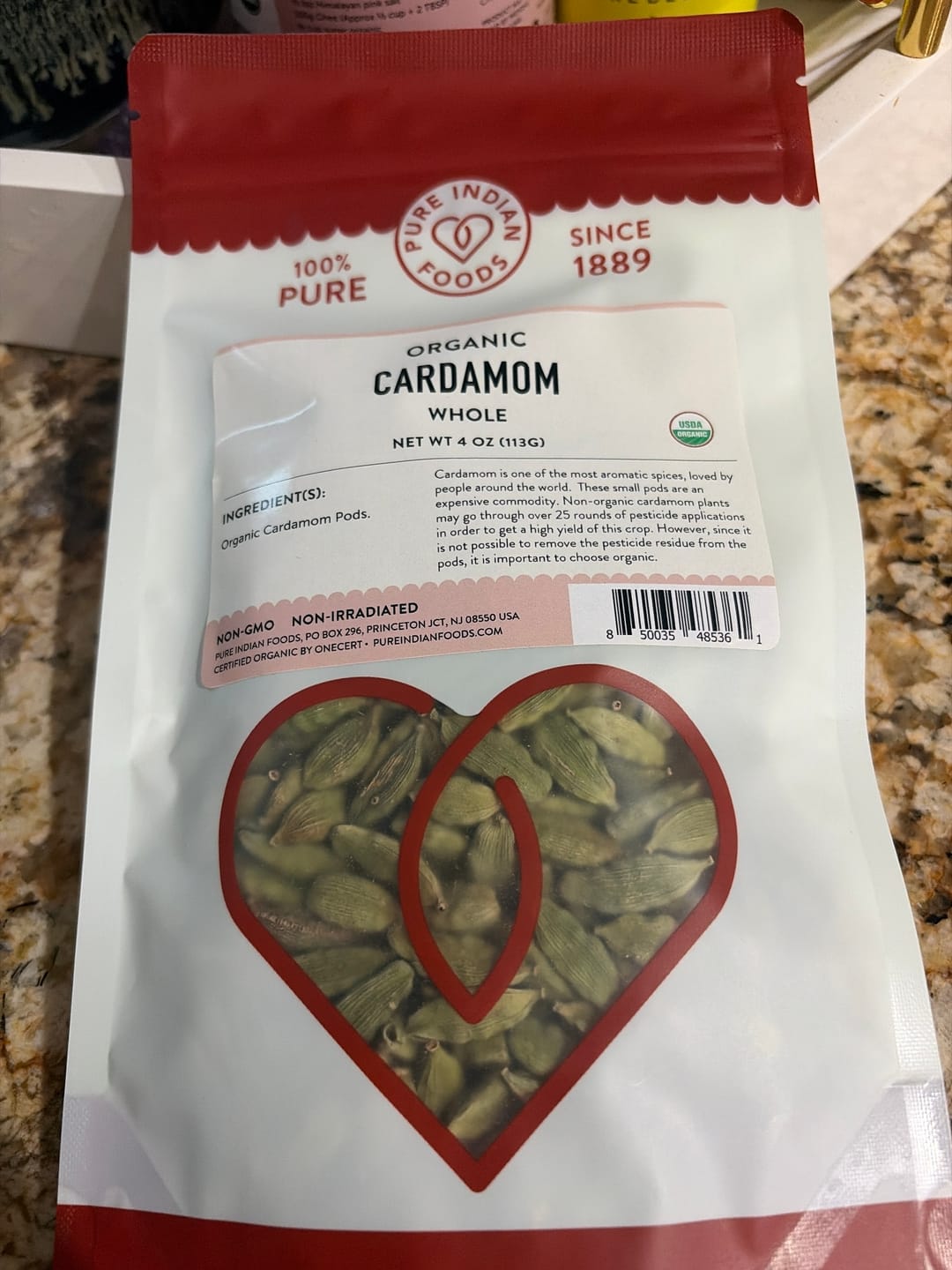 Customer photo review of Cardamom Green, Certified Organic
