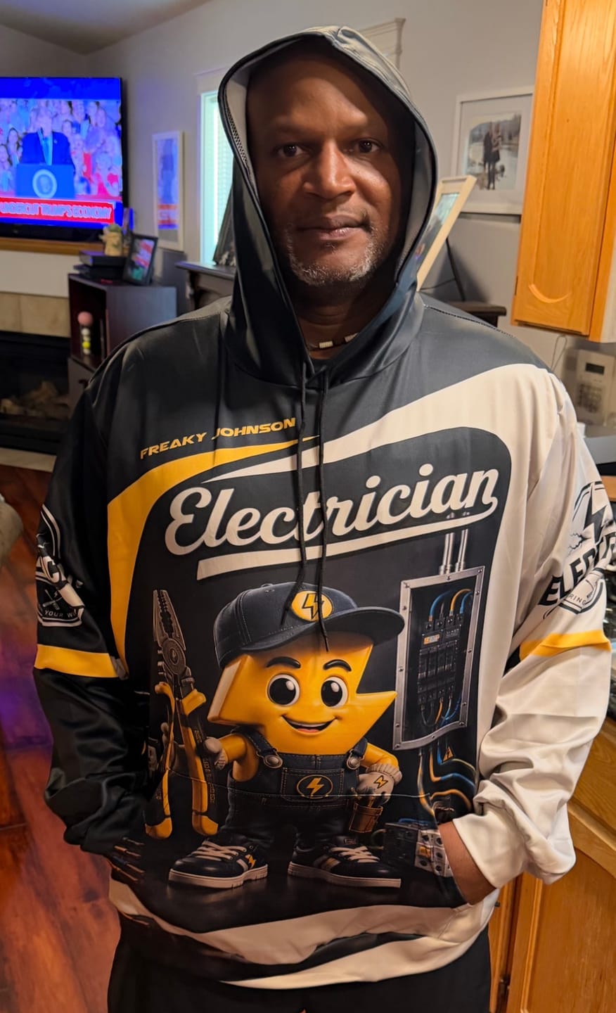 Customer photo review of Unisex Shirt - Custom Electrician Shirt