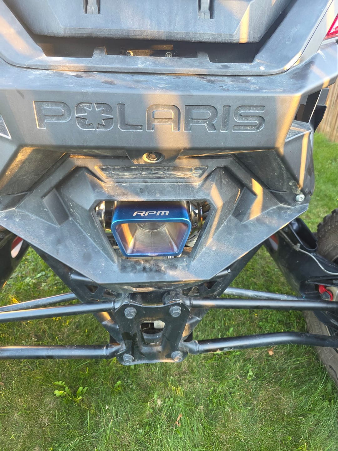 Customer photo review of RPM Polaris RZR Pro R 3" Sport Muffler W/ 3" Tip