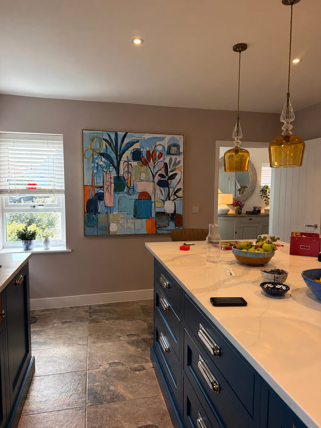 Customer photo review of Blue Atelier Floral Wall Art