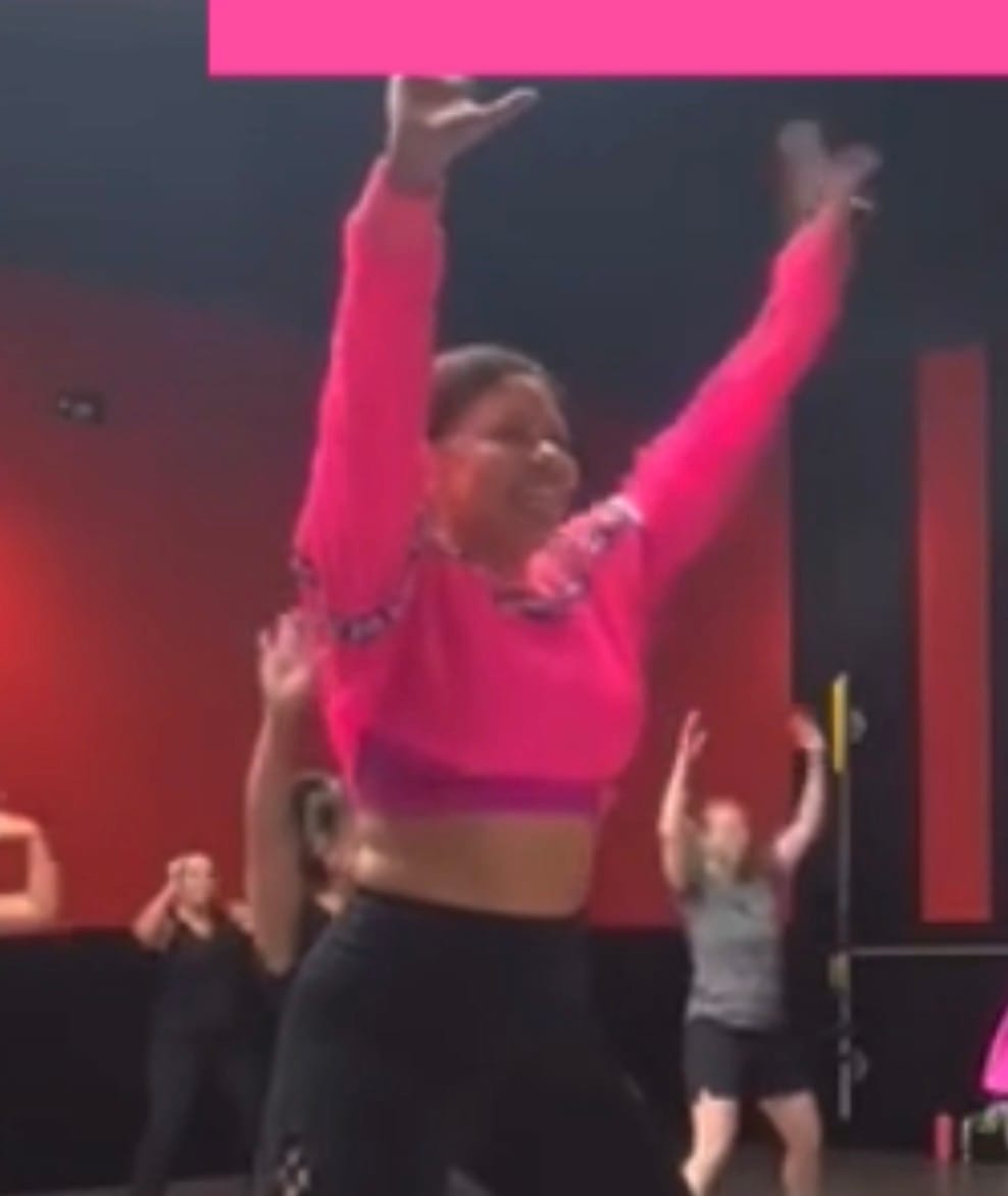 Customer photo review of Dale-Z Long Sleeve Crew Neck Crop Top