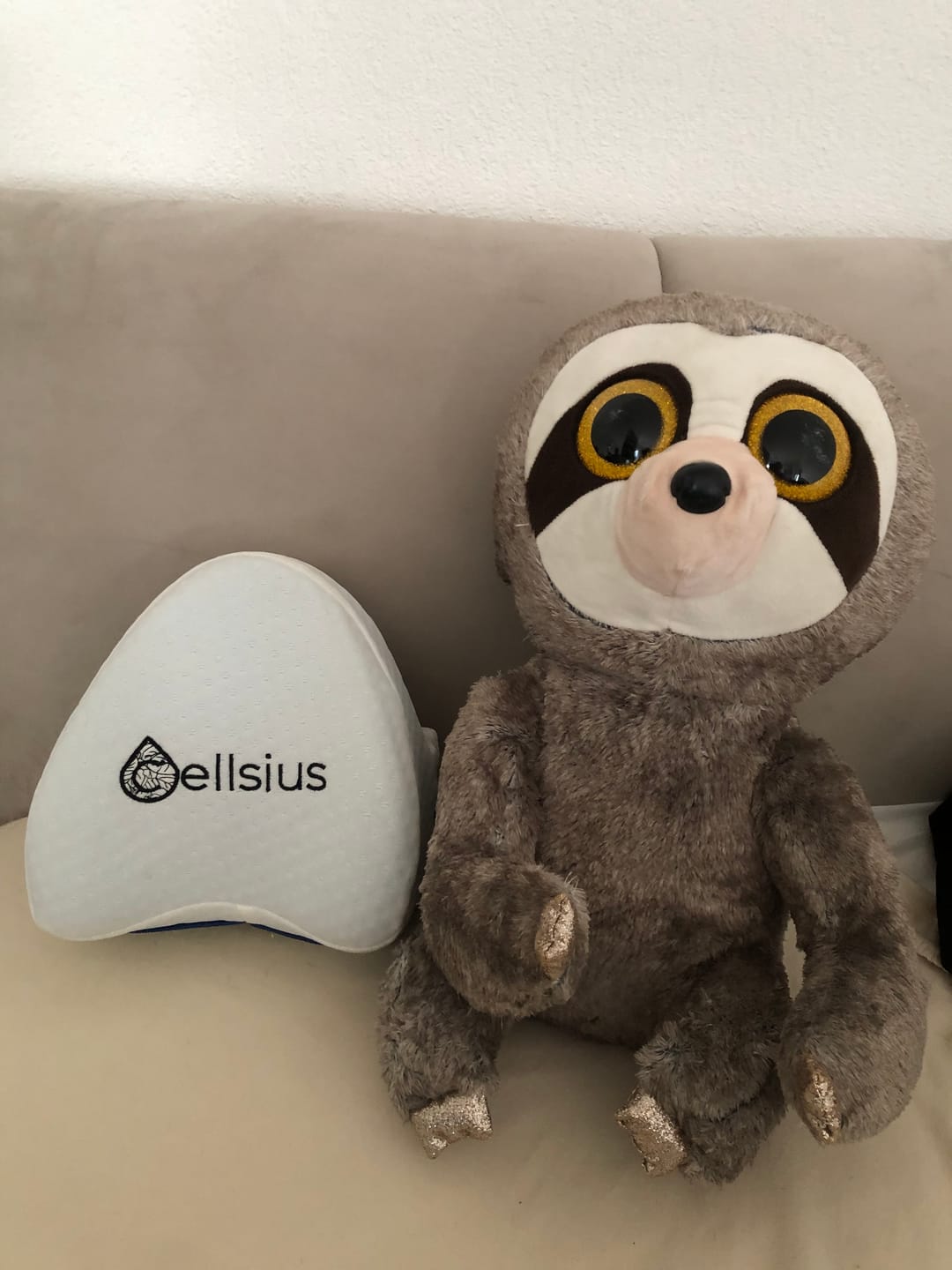 Customer photo review of Coussin Orthopédique Genoux Cellsius - Le secret d'un sommeil sans douleur
