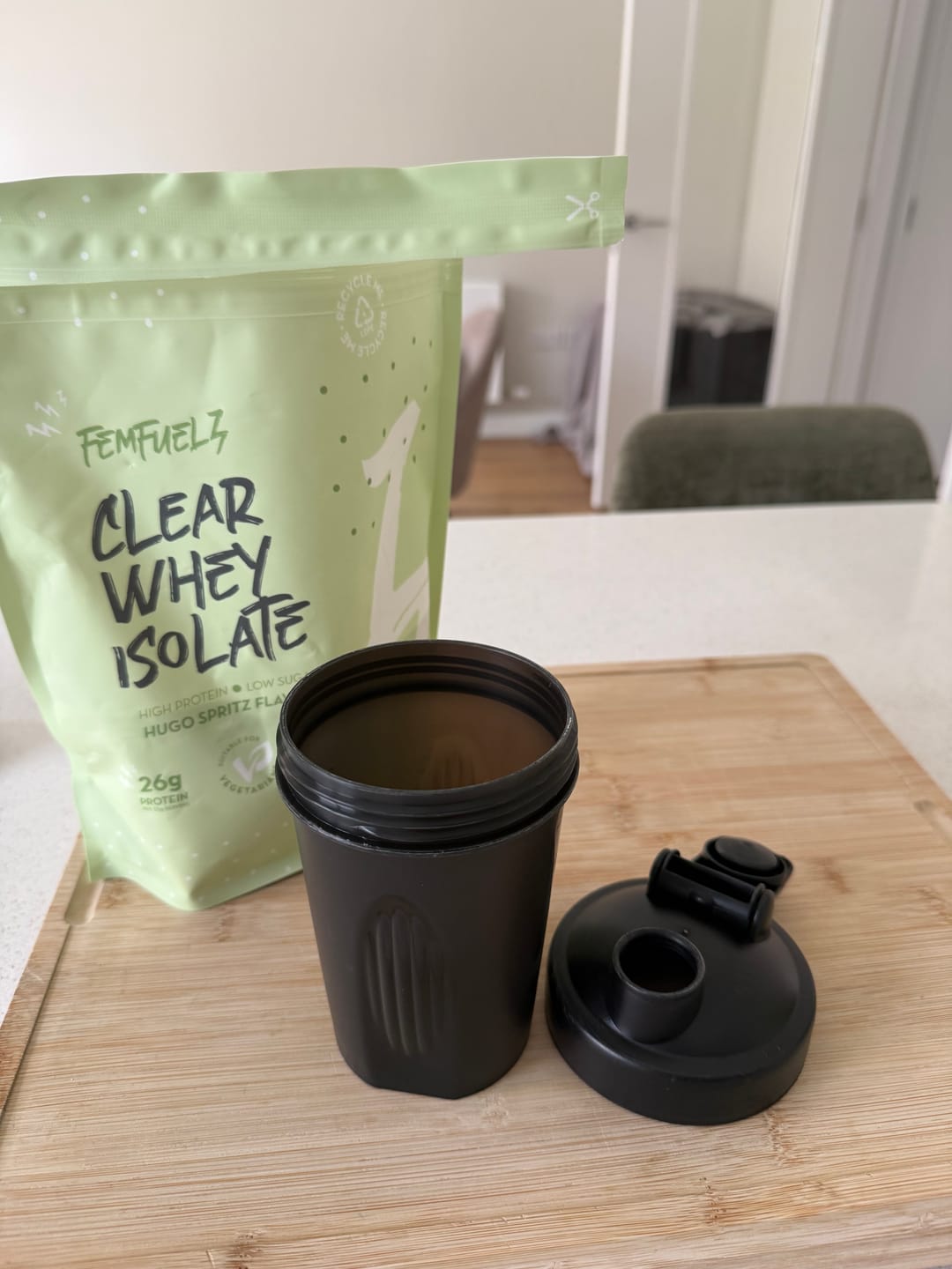 Customer photo review of Clear Whey Isolate Protein
