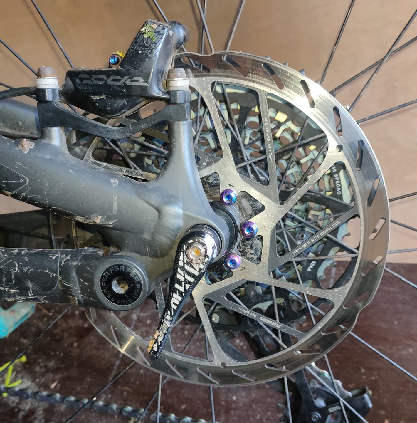 Customer photo review of Titanium Rotor Bolts - 12 Pack