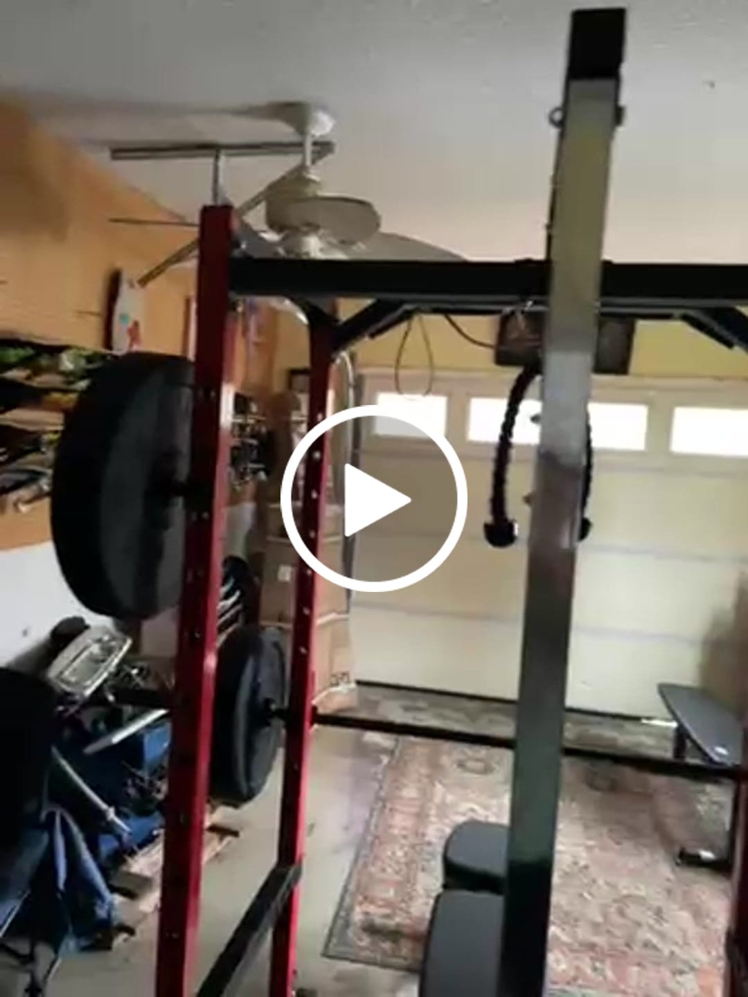 Customer video review of EVOLPOW P2A Brute All-in-One Power Rack Home Gym - For Beginner