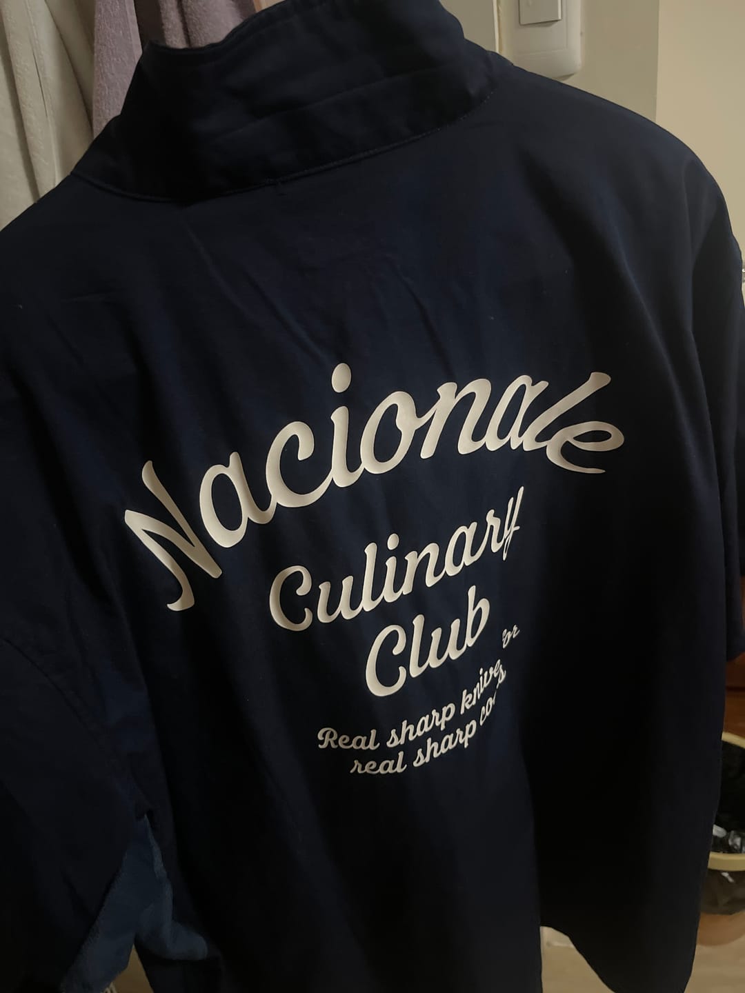 Customer photo review of Navy Nacionale Bladeworks Cook's Shirt