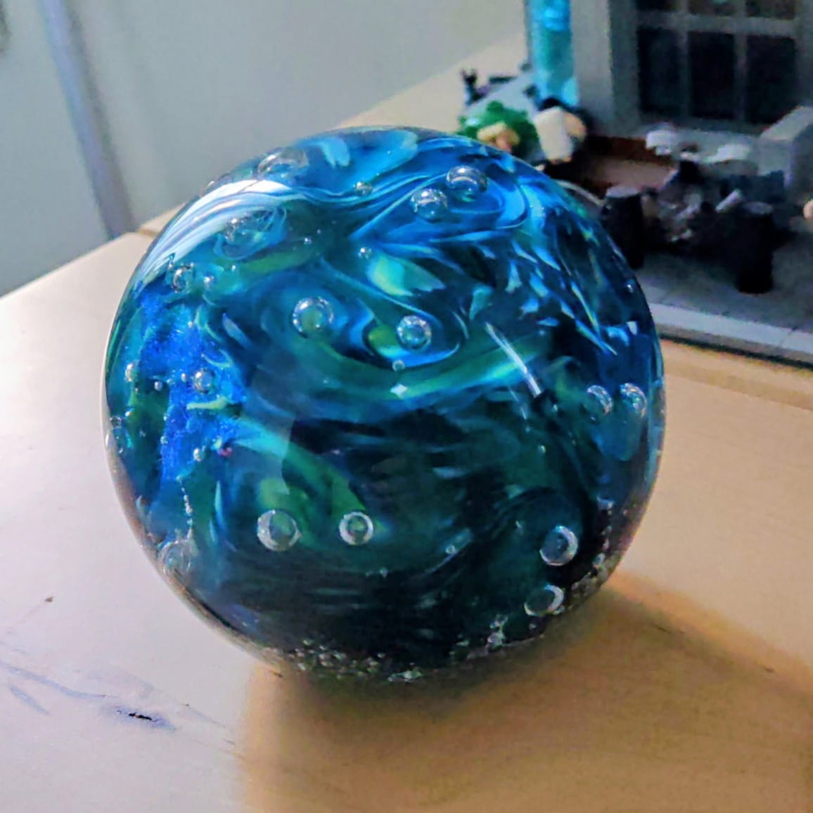 Customer photo review of Dichroic Splash Orbs