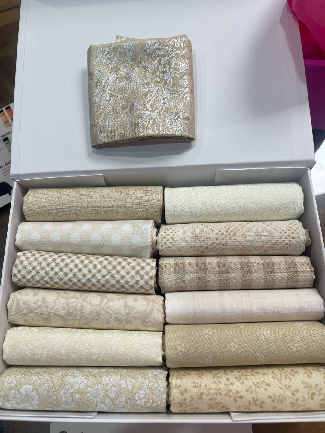 Customer photo review of Clotted Cream Low Volume Fabric Bundle