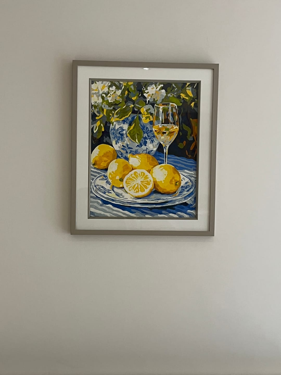 Customer photo review of Lemons and Wine | Paint by Numbers