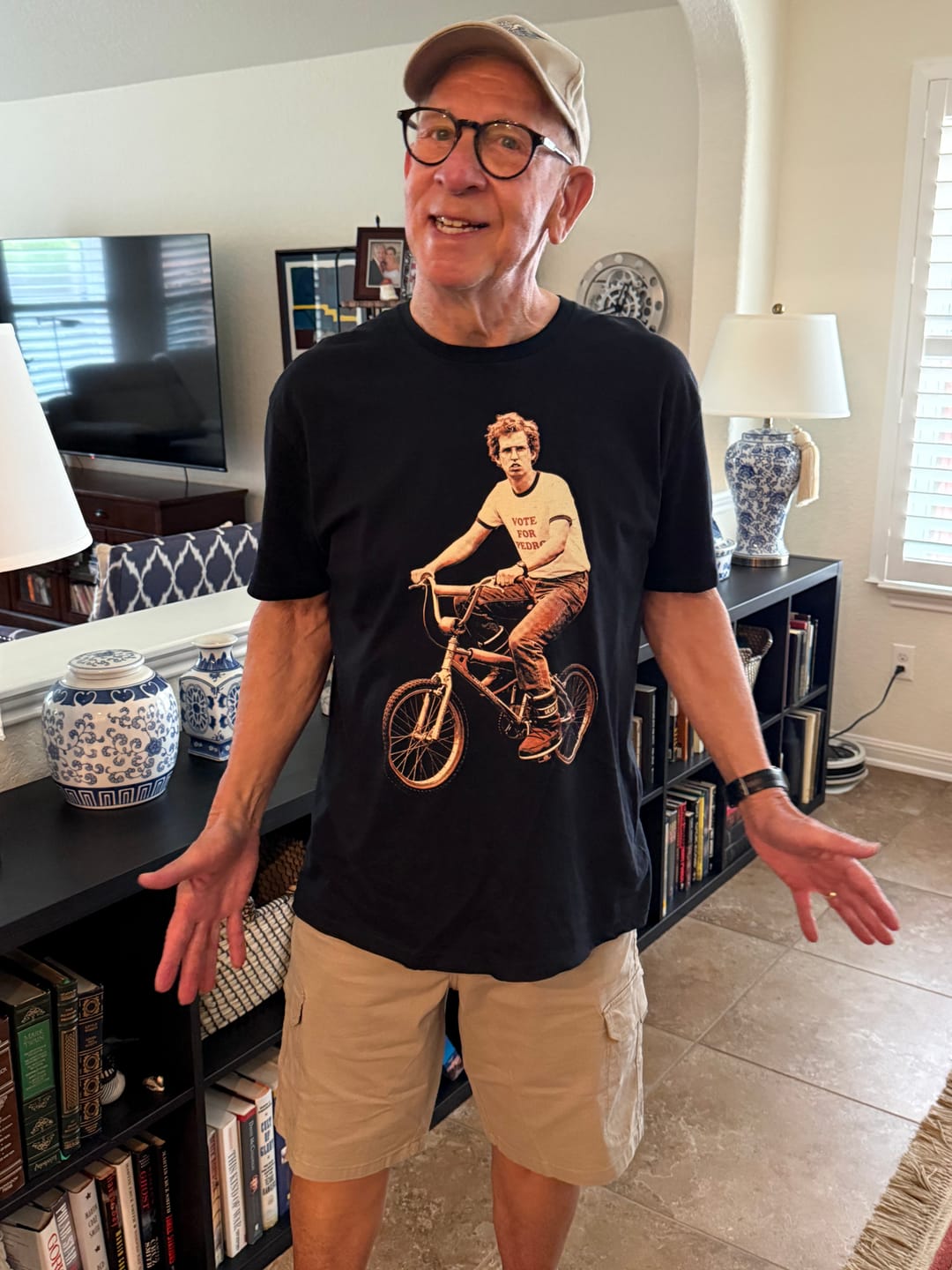 Customer photo review of Comedy Cyclist 5 T-Shirt US