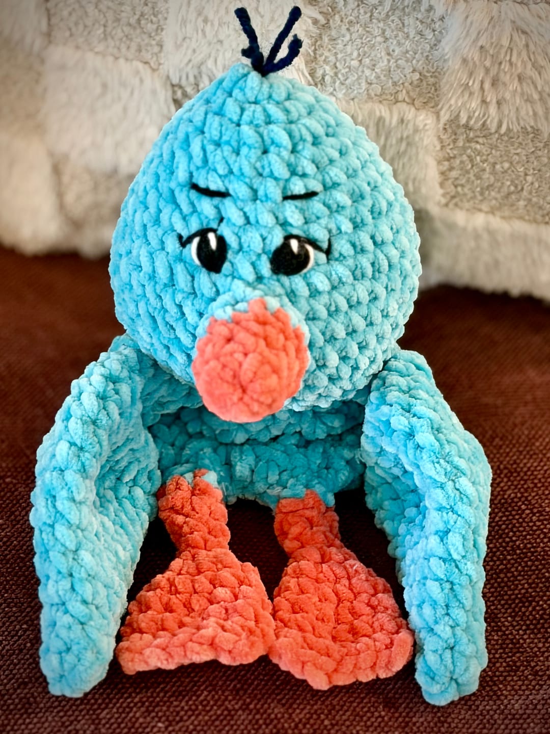 Customer photo review of Crochet Plushie Kit: Bird