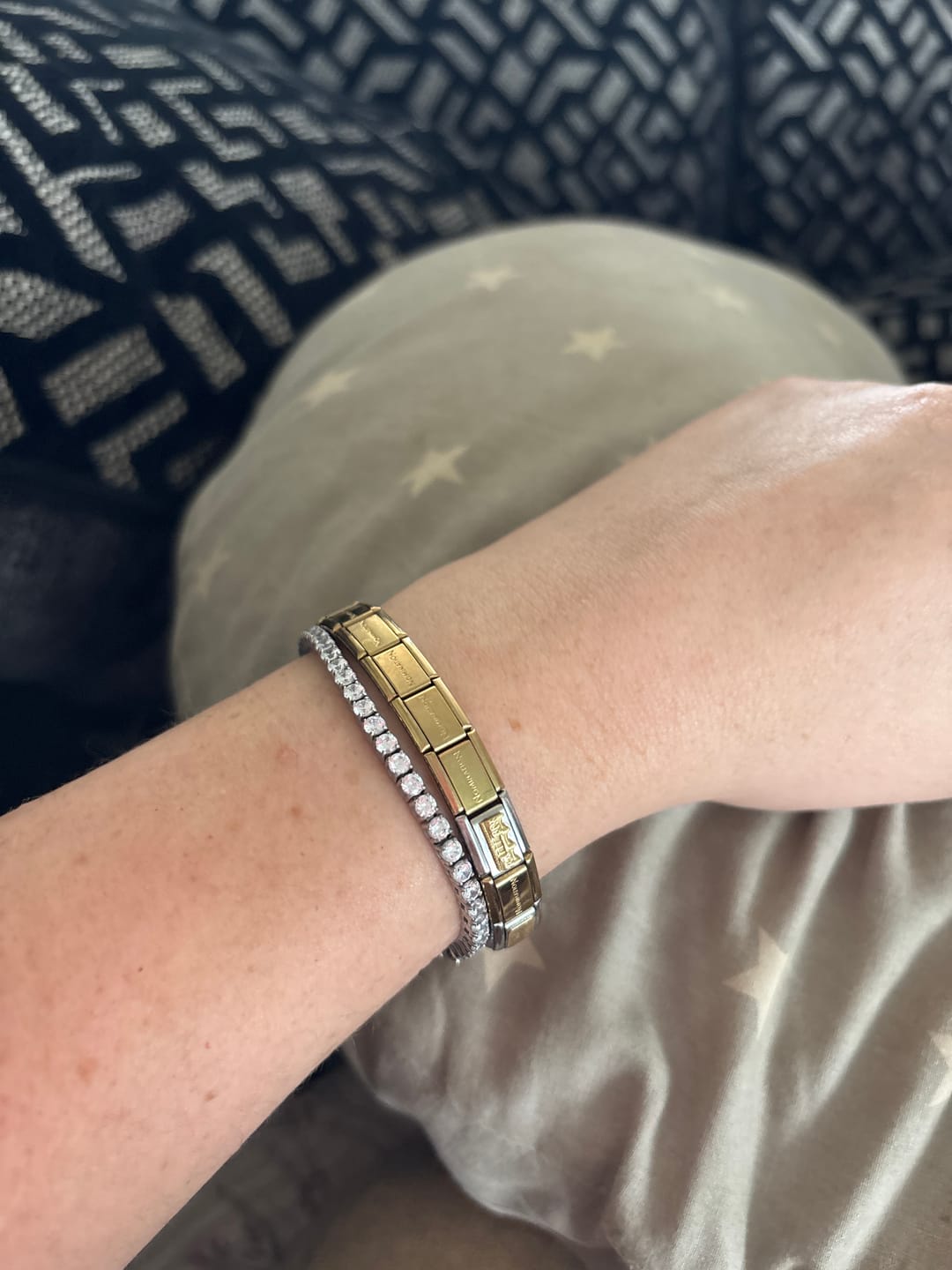 Customer photo review of Luxe Tennis Bracelet