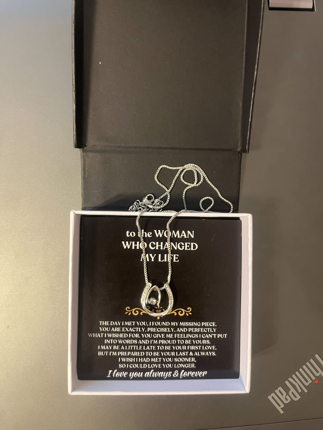 Customer photo review of To The Woman Who Changed My Life - Beautiful Gift Set - SS62V2