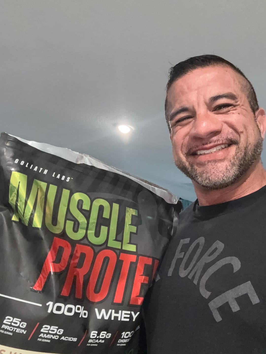Customer photo review of 100% Whey Protein Powder