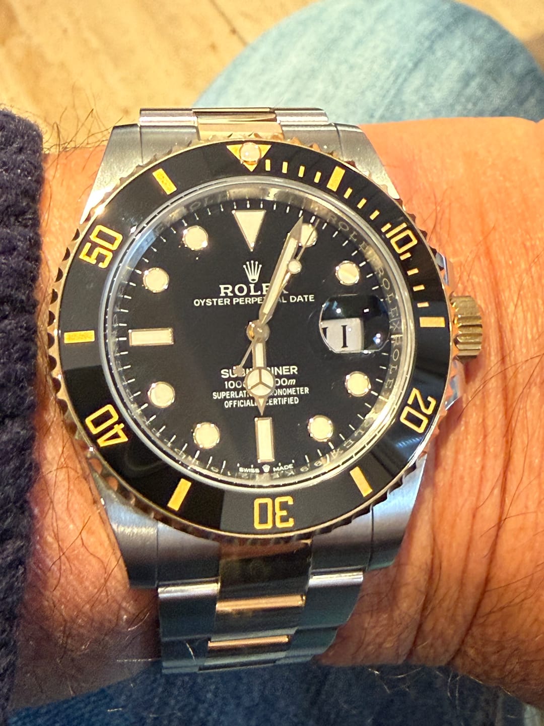 Customer photo review of Rolex Submariner Date 126613LN - Full-Set - 2026