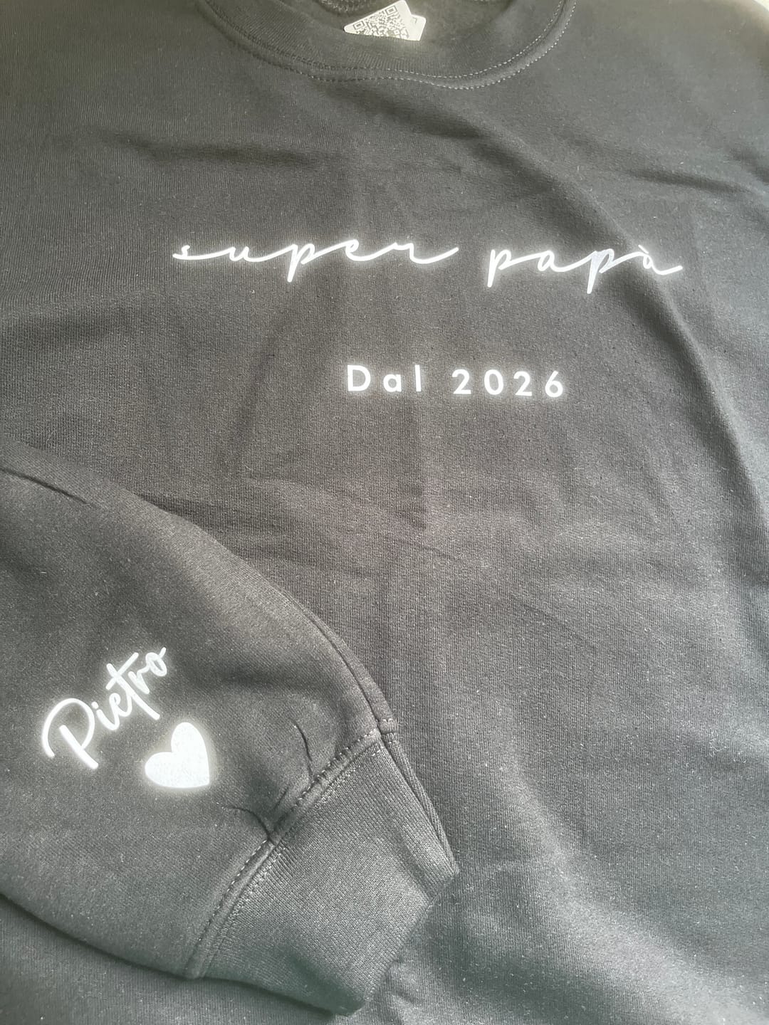 Customer photo review of Il miglior Papà - Maglione personalizzato con stampa 3D con nomi