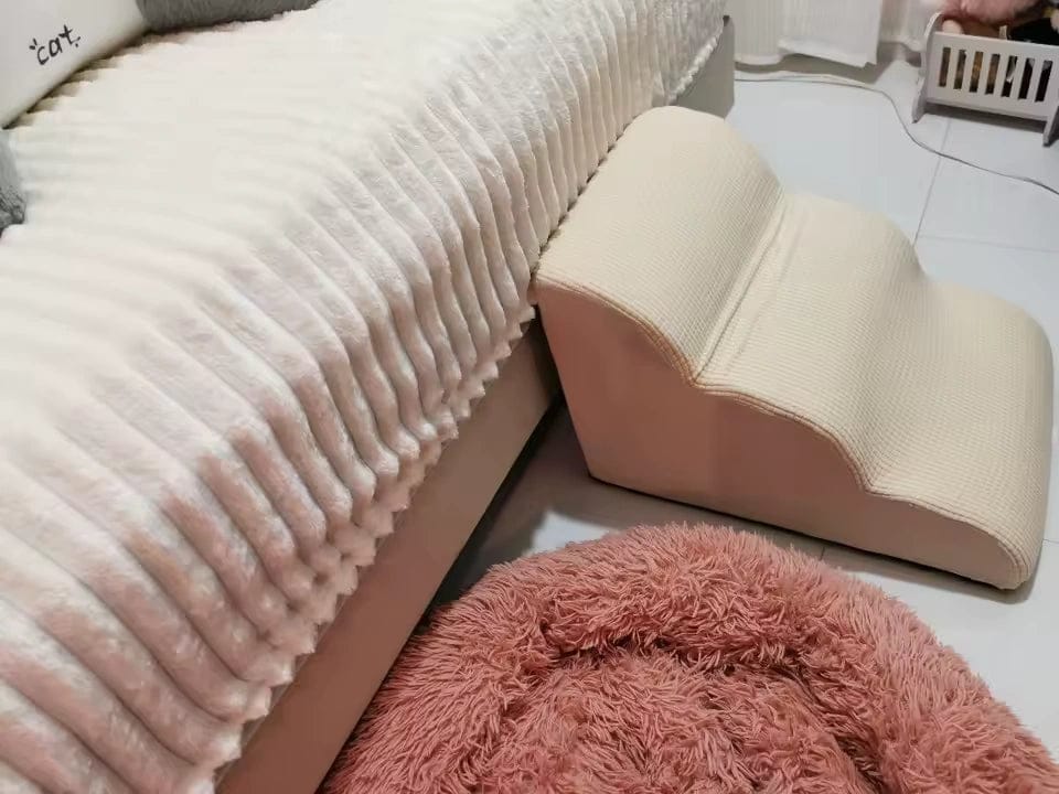 Customer photo review of Escalier en mousse 3 marches pour chien — Trinn