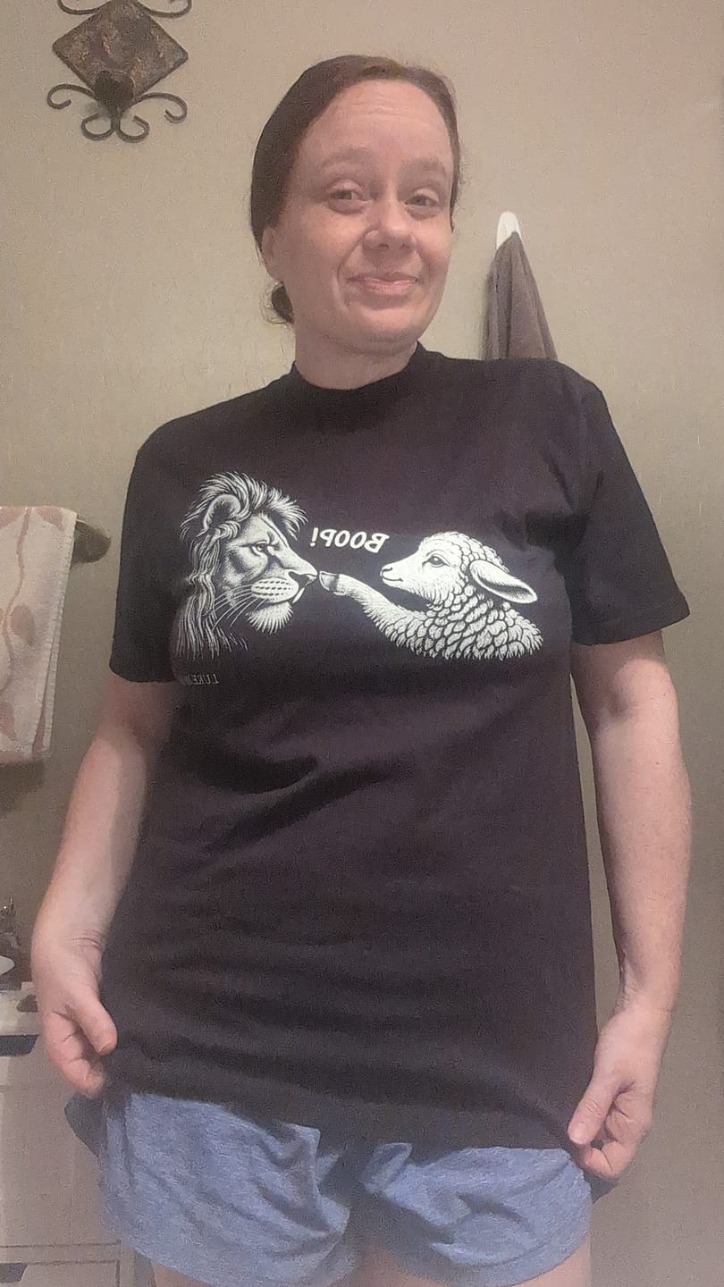 Customer photo review of Lamb Boop T-Shirt