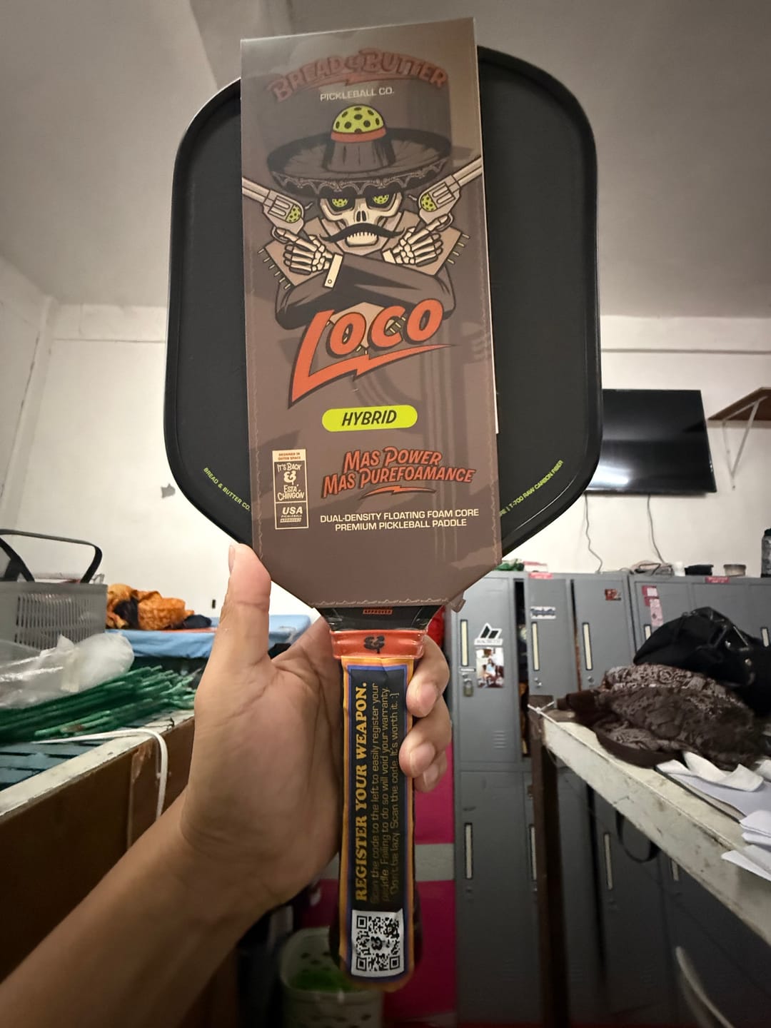Customer photo review of The Loco 16mm Pickleball Paddle Hybrid