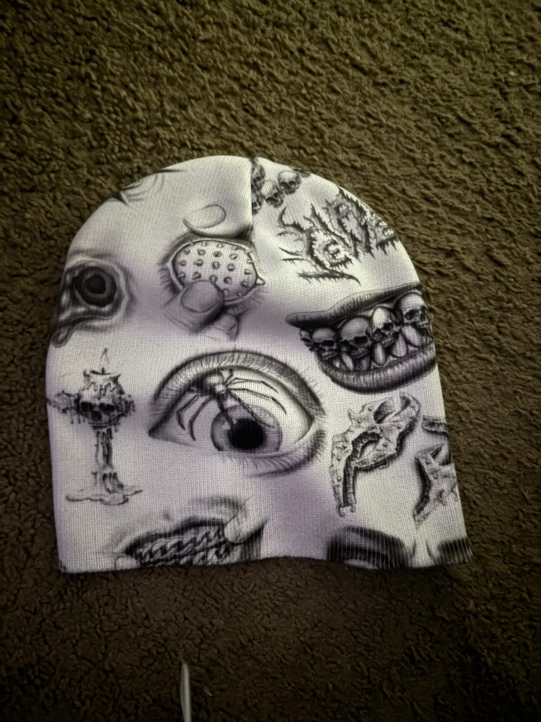 Customer photo review of BACK 2 SKULL BEANIES