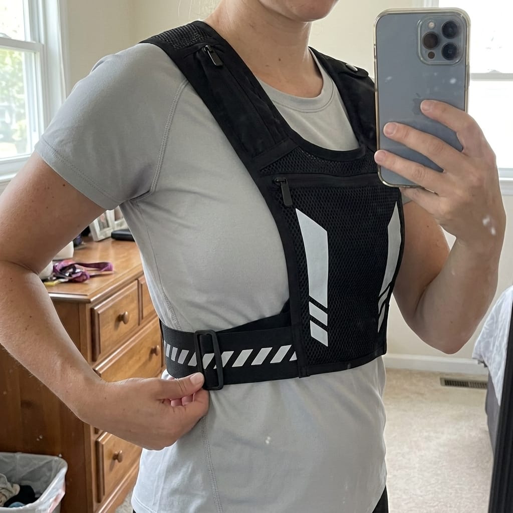 Customer photo review of Hands-Free Reflective Running Vest