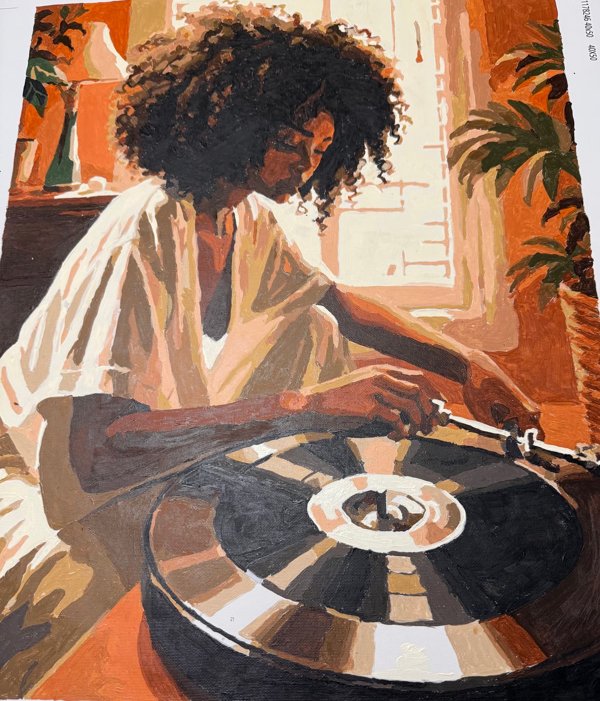 Customer photo review of Soulful Vibes | Paint by Number