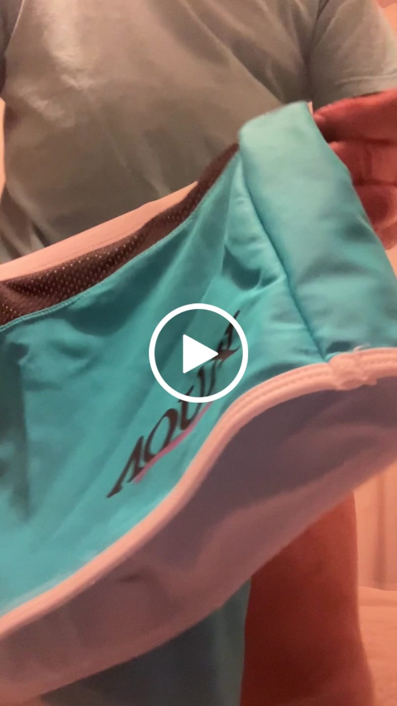 Customer video review of Men's Lined Drawstring Slim Fit Quick Dry Swim Trunks