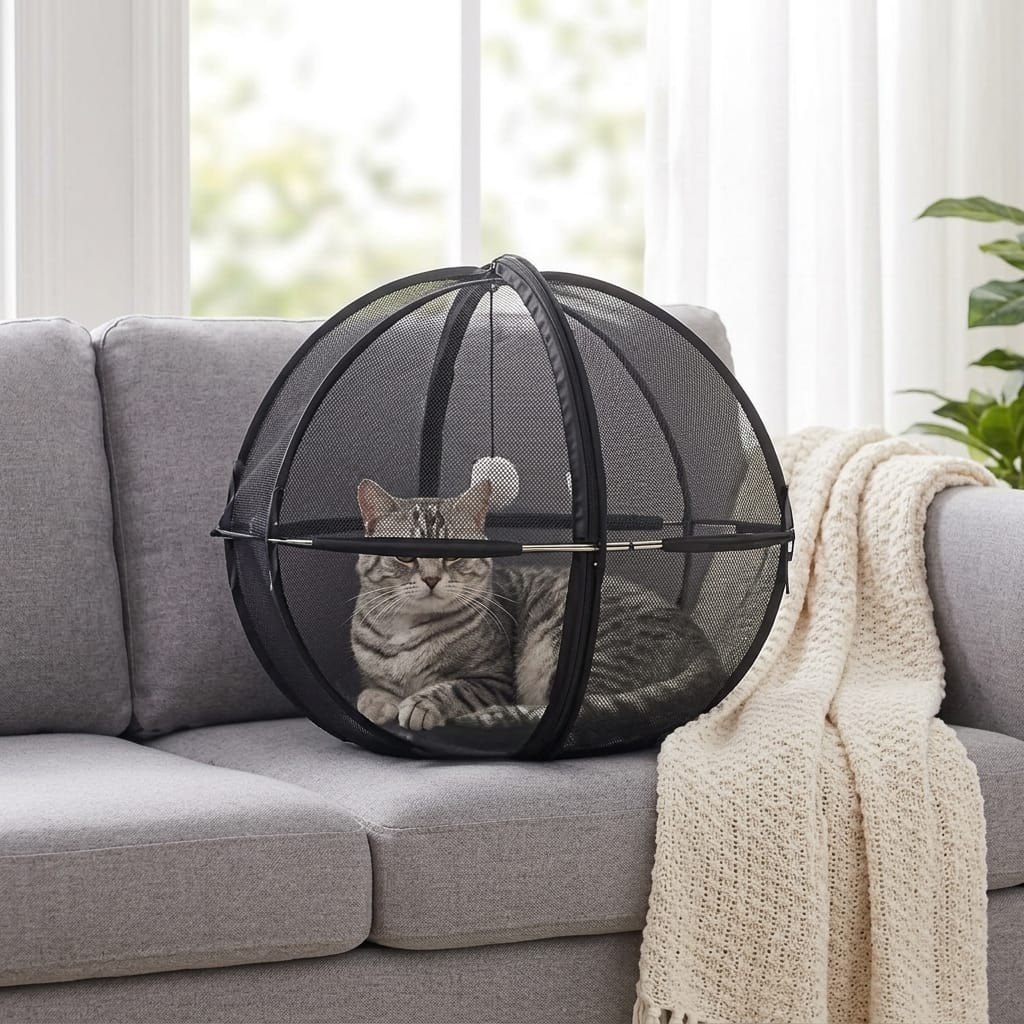 Customer photo review of RovePod™ - Refugio 360° con Ruedas para Mascotas