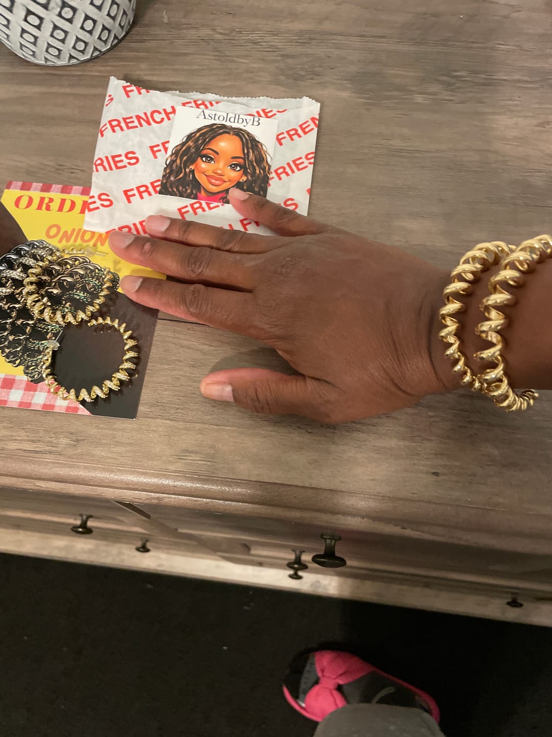Customer photo review of ONION RING BRACELETS
