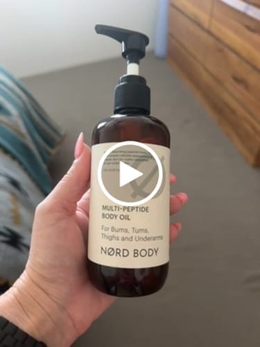 Customer photo review of NØRD BODY Anti-Cellulite Massage Oil