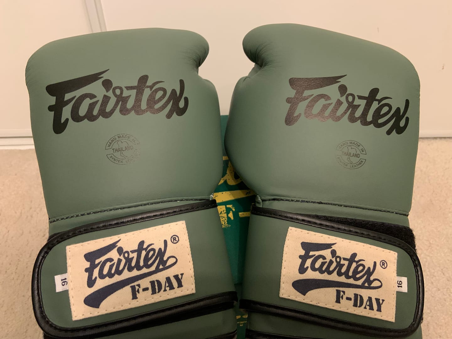 Customer photo review of FAIRTEX F-DAY LIMITED EDITION GLOVES - BGV11 | COMES WITH THEMED BOX AND ACCESORIES