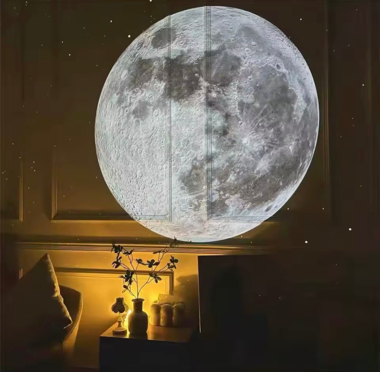 Customer photo review of Lunara -  Lass den Stress nicht bis ins Bett, sondern verschwinde unter deinem eigenen Sternenhimmel