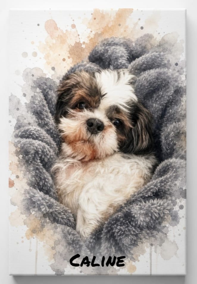 Customer photo review of Ton animal de compagnie en œuvre d’art – avec aperçu en direct, en poster ou sur toile.